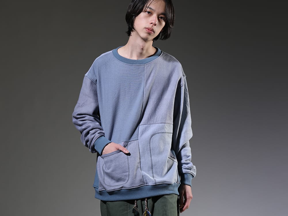 ink 2023SS - Sweatshirt that creates different flavor for each item - ink23-04-Sax(Military Reverse Sweat Sax) - 2-008