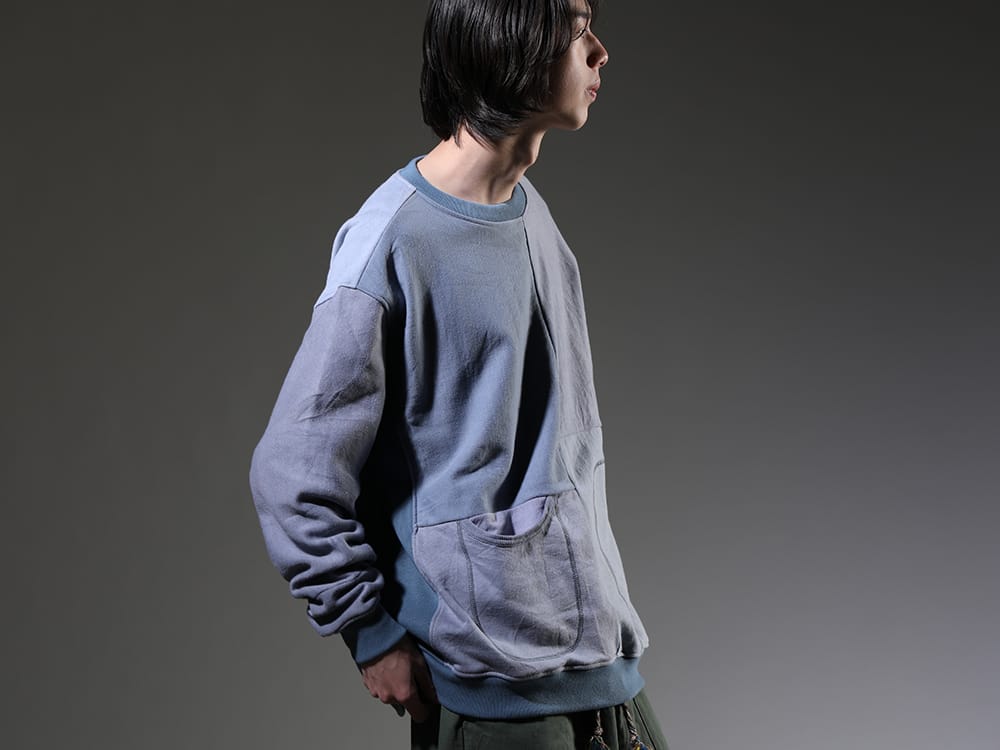 ink 2023SS - Sweatshirt that creates different flavor for each item - ink23-04-Sax(Military Reverse Sweat Sax) - 2-009
