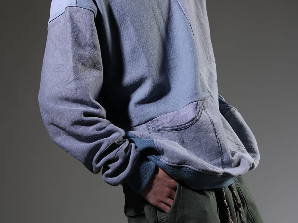 ink 2023SS - Sweatshirt that creates different flavor for each item - ink23-04-Sax(Military Reverse Sweat Sax) - 2-013