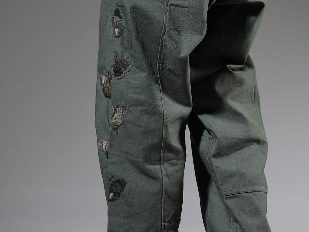 ink 2023SS Baker pants with eye-catching embroidered design on the side. - ink23-11(Bakerfly Pants) - 3-008