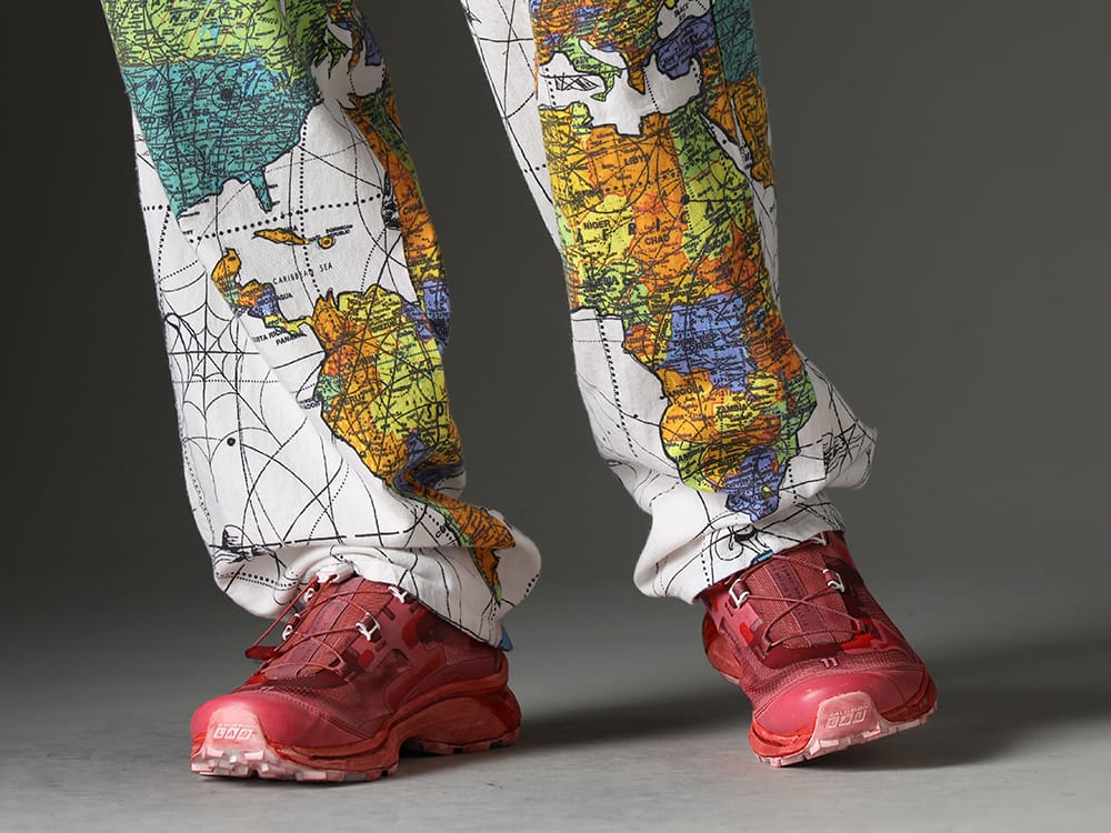 イレブン バイ ボリス ビジャン サベリ 2023SS Dr. Woo(ドクター ウー)とコラボレーションのSAINT M××××××のパジャマパンツ。 - ST BAMBA5 11XS WH/WH/VA-ROSE(バンバ5 11XS WH/WH/VA ローズ) - 3-007