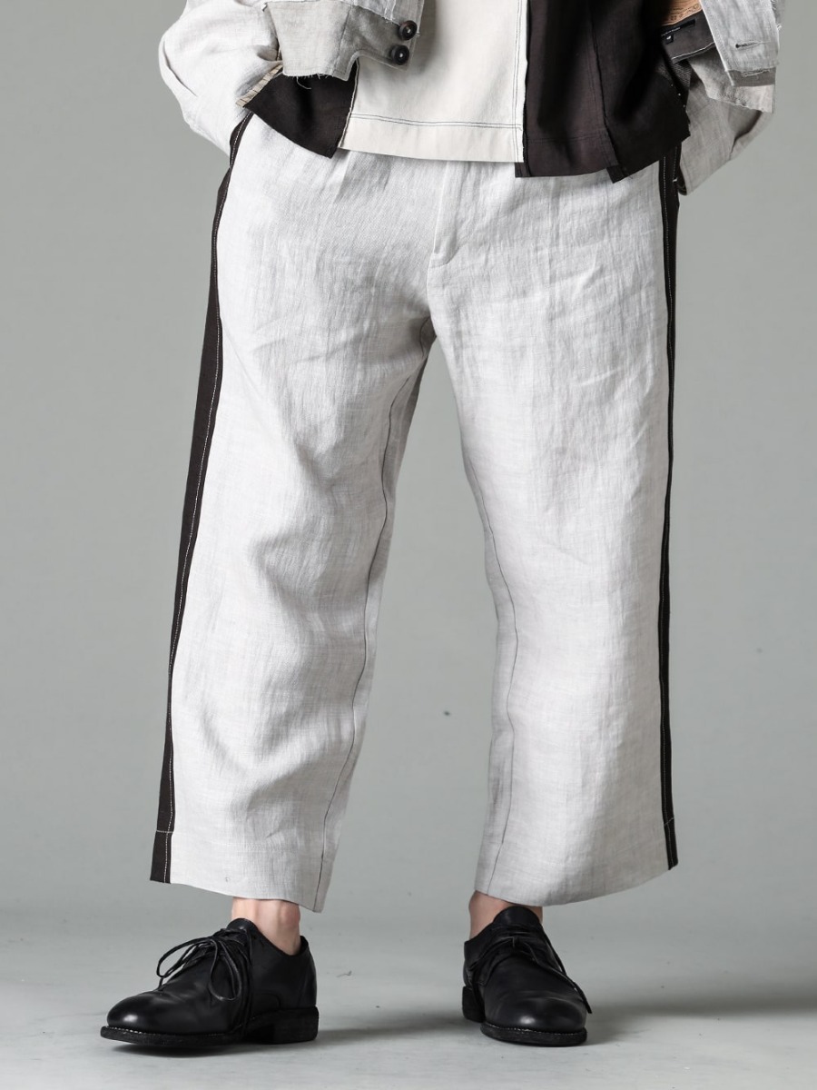 ZIGGY CHEN 23SS 0M2310526 Side-tape Worker Trousers 2-004