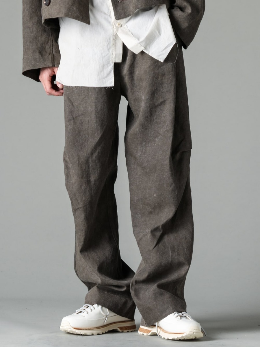 ZIGGY CHEN 23SS 0M2310509 Straight-leg trousers With articulated knees 3-004