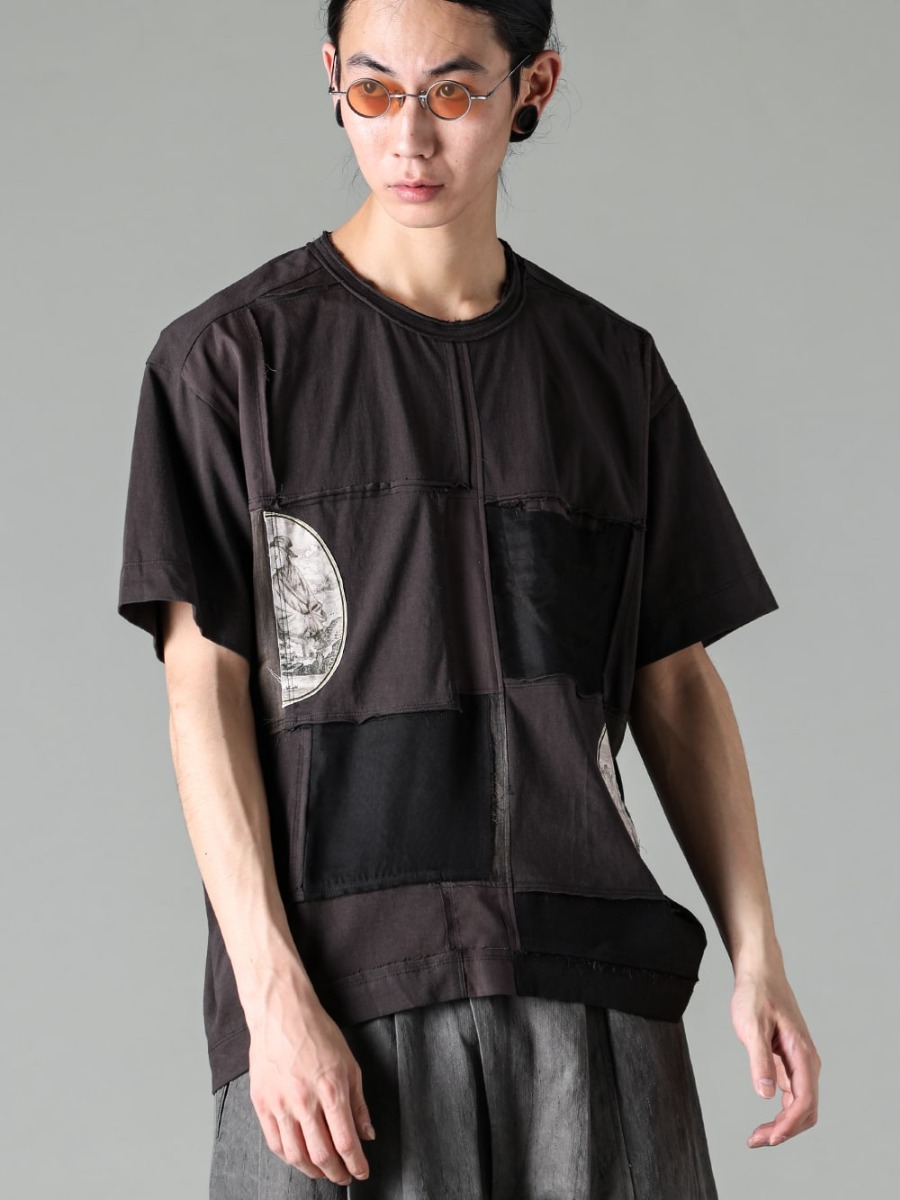 ZIGGY CHEN 23SS 0M2310208 Contrast PatchworkT-Shirt 6-002