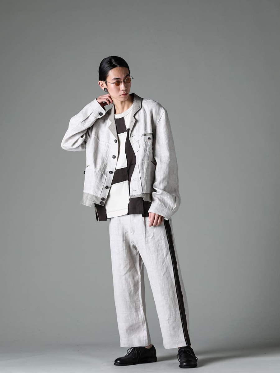 ZIGGY CHEN 2023SS: White Color Blouson Setup Style - FASCINATE BLOG