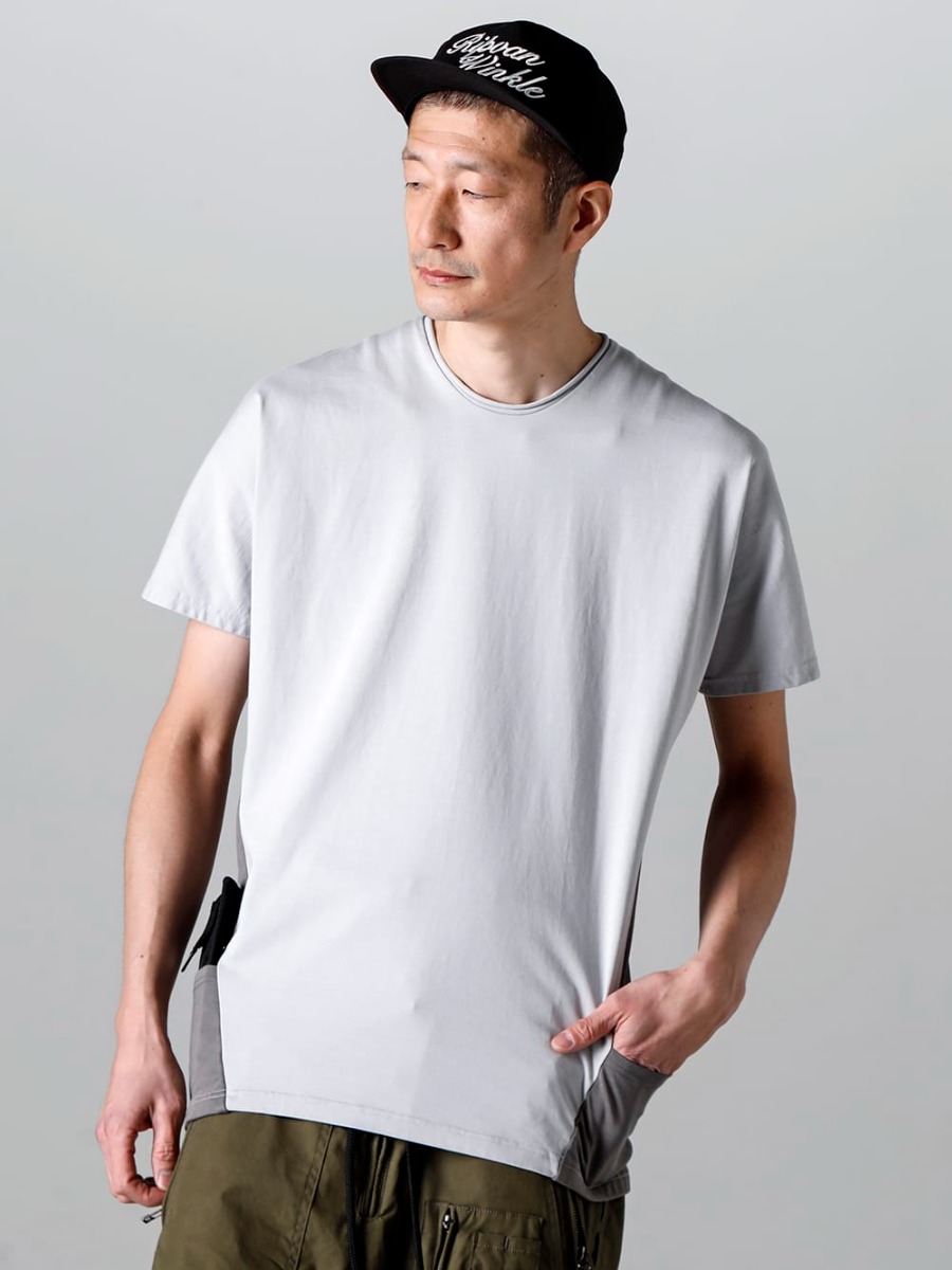 RIPVANWINKLE - リップヴァンウィンクル 2023SS グラスケースや小型ポーチ、財布など入れる便利な仕様のドルマンT  - RW-547-L.Gray×Shark - ドルマンT ライトグレー × シャーク - RW-554 - サングラス ケース 2-004