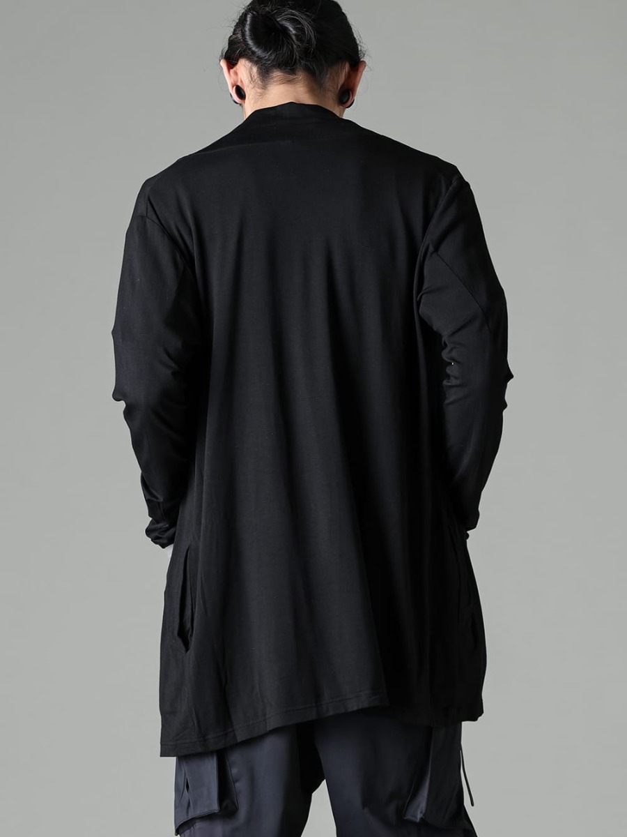 RIPVANWINKLE 2023SS The material gives it a spring-like feel.  - RW-502-Black - Solid Jersey Carde Black 2-002