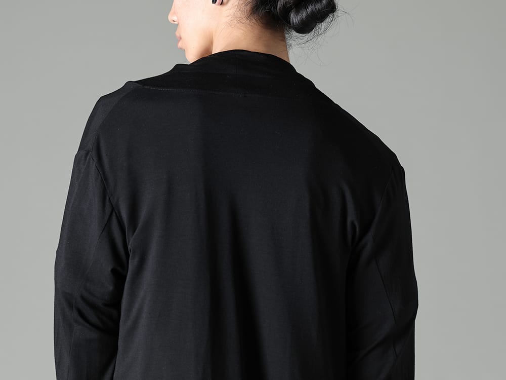 RIPVANWINKLE 2023SS The material gives it a spring-like feel.  - RW-502-Black - Solid Jersey Carde Black 2-006