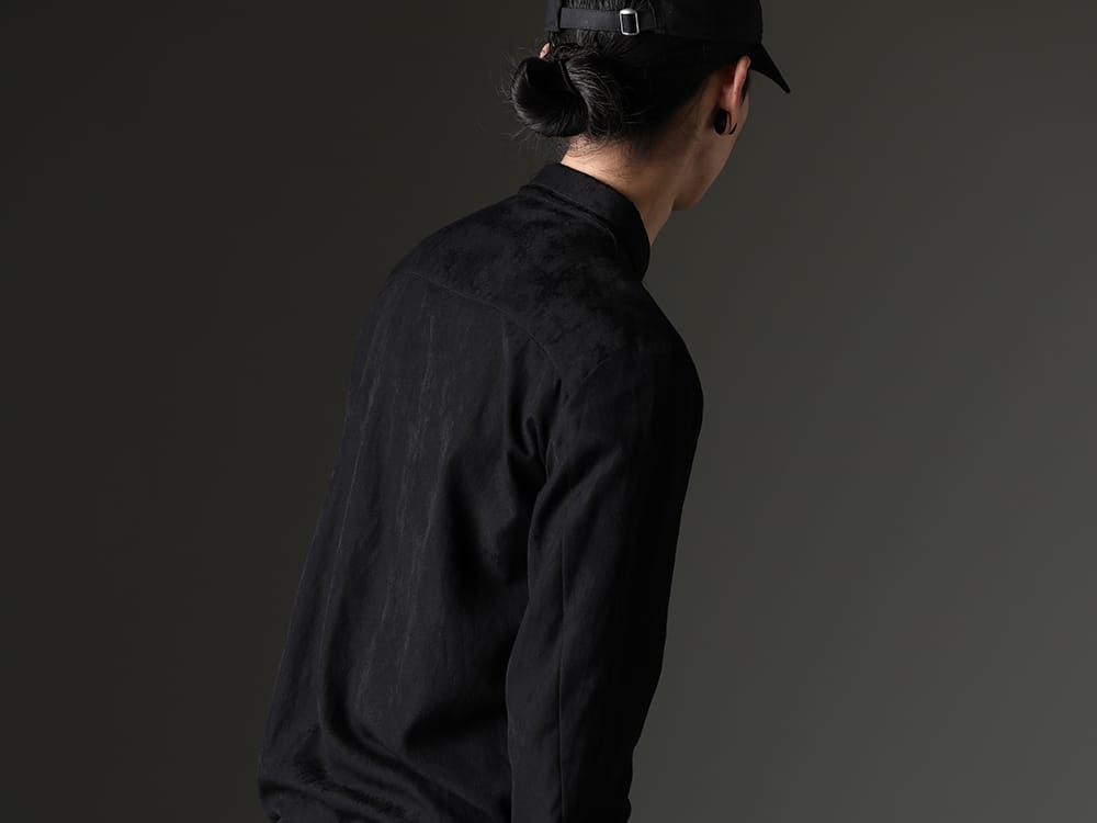 kujaku 2023SS - A long shirt accentuates the A-line silhouette. - KJ-23SS18-Black(Jinchoge Shirt Black) - 2-008