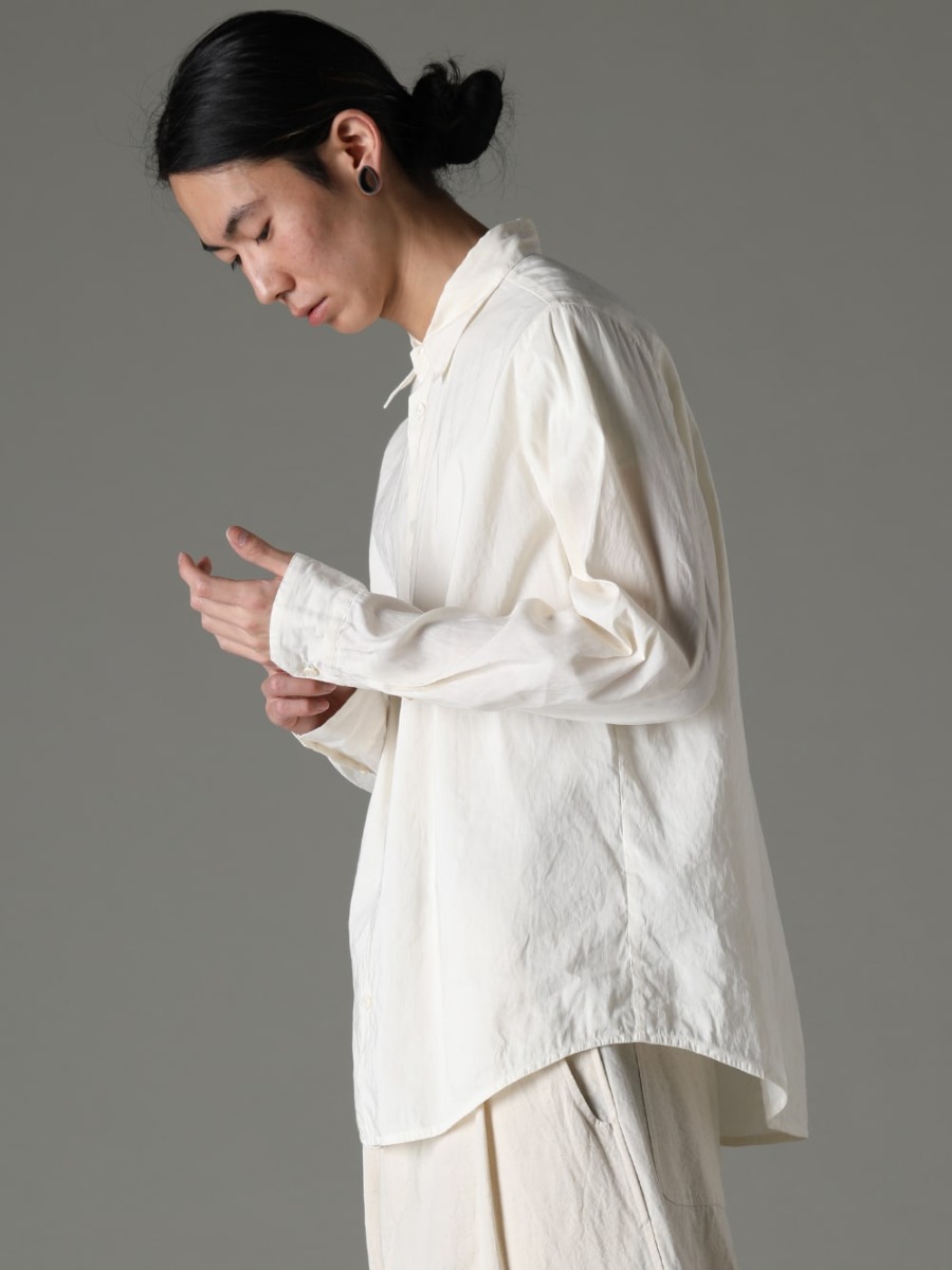 OLUBIYI THOMAS(オルヴィ トーマス) 23SS(春夏) NOUSANのレギュラーカラーシャツ：高品質素材と無駄の無いデザイン - shirt レギュラーカラーシャツ 2-008