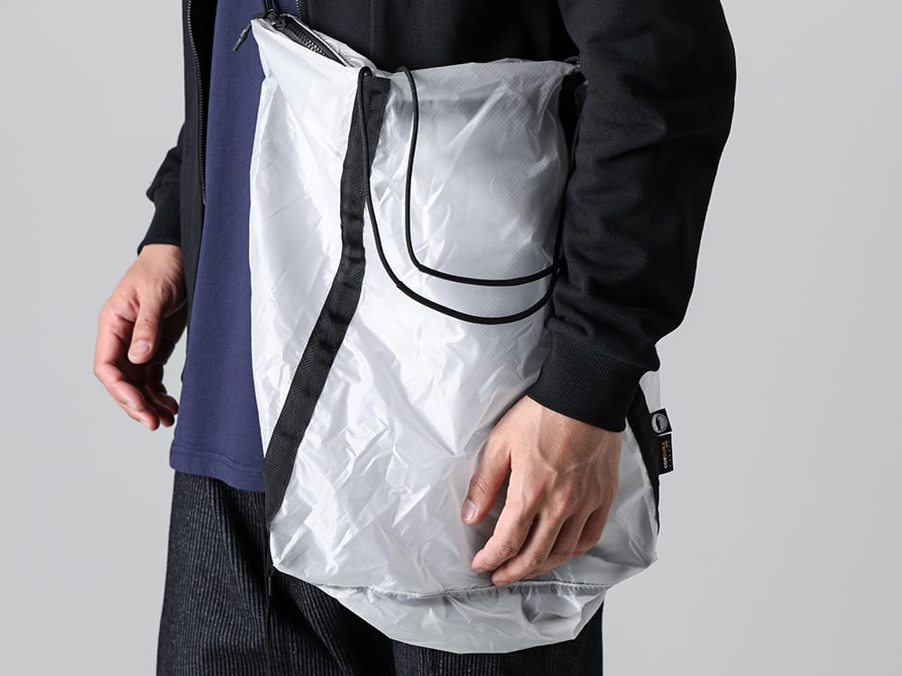 RIPVANWINKLE 2023SS Add white color for dark styling  - VI-3589-01 - Sweat Zip up Jacket - RW-547-Navy×Black - Dolman-T Navy×Black - RW-552 - Strap - RW-551 - Packable tote 2-004