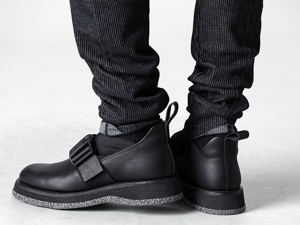 RIPVANWINKLE 2023SS Crotch pants that go well with RIPVANWINKLE's Derby Gore - VI-3595-04-Black - Stripe Knit Drop-Clotch Pants Black - RW-520 - Tactical Derby Gore 3-005