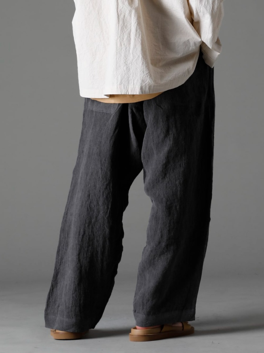 O project(オー プロジェクト) 23SS(春夏) 普段と違う新たなアプローチのアイテム -  O15TR4-DK-SUMI ジョギング トラウザー ダーク スミ ダイ フラックス ローン US9561-Tan メンズ サンダル タン 3-003