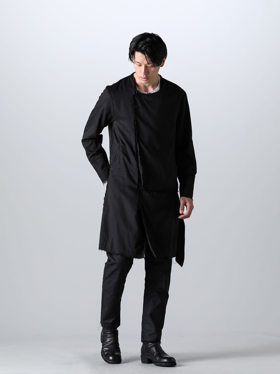 ASKyy 2023SS Styling - Comparison of ASKYY airy half layered coat regular & over! Airy half layered coat 