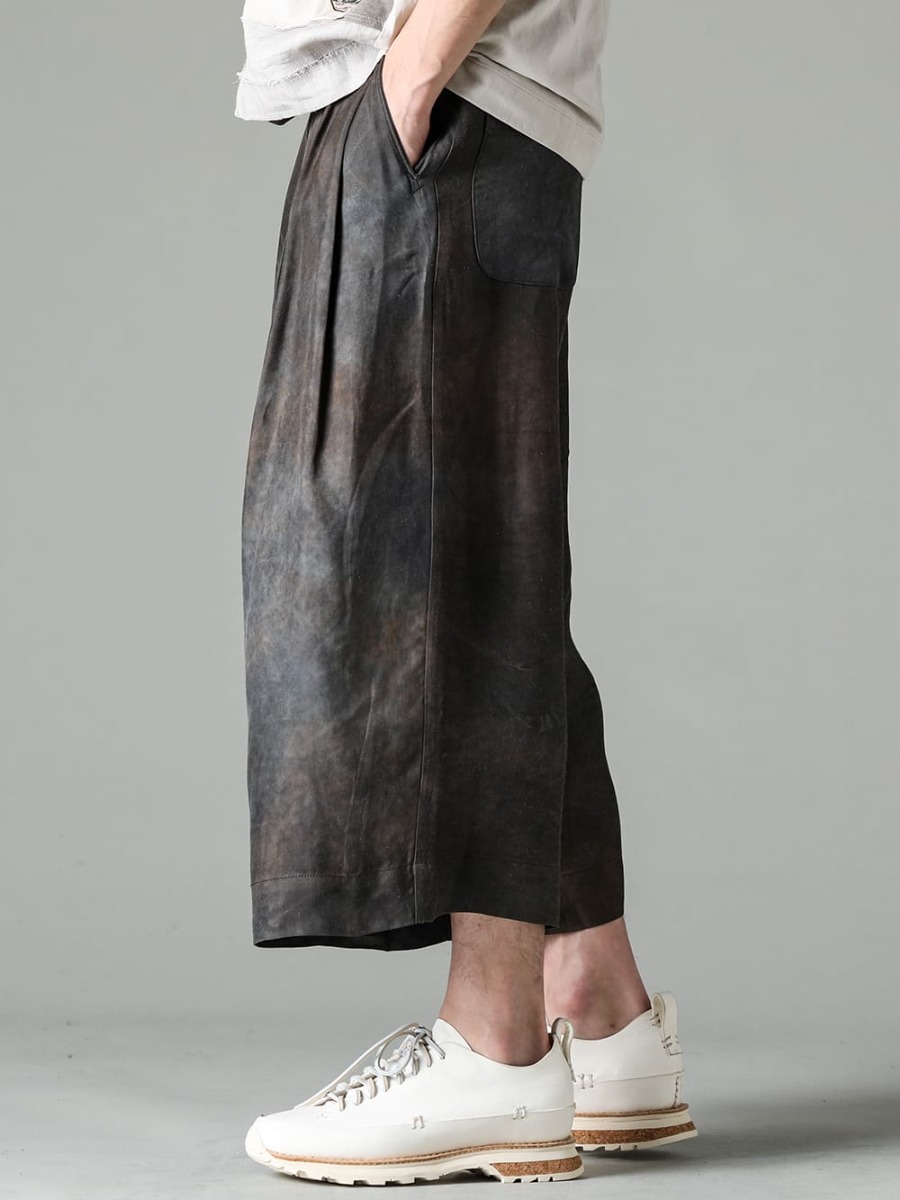 ZIGGY CHEN 23SS Vintage-like dyeing with beautiful shades - 0M2310513-Pleated Wide Leg Trousers - Lugged-Runner-FEIT Lugged Runner 3-002