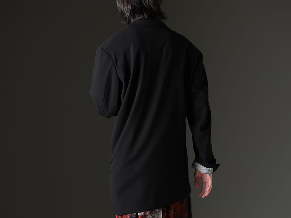 Yohji Yamamoto 2023SS - Dress that expresses drape through pattern work - HZ-J35-102(Draping Jacket - A) - 2-003