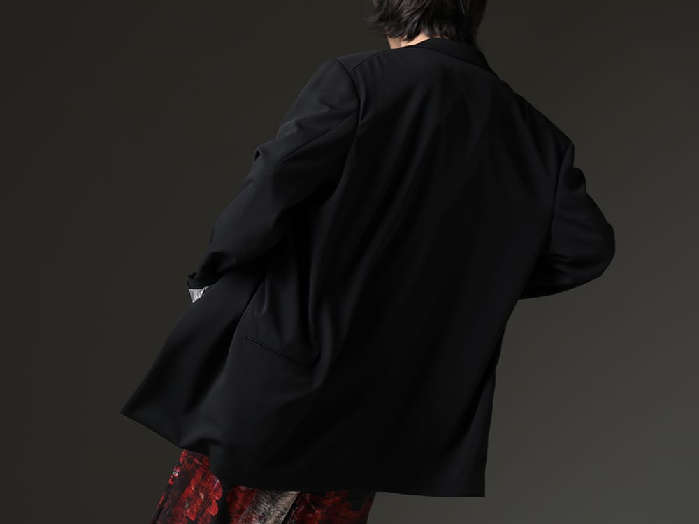Yohji Yamamoto 2023SS - Dress that expresses drape through pattern work - HZ-J35-102(Draping Jacket - A) - 2-009
