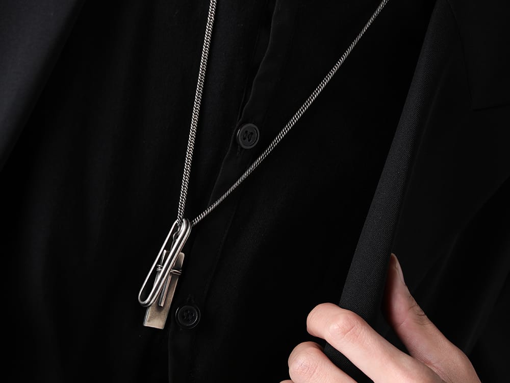 WERKSTATT:MÜNCHEN 2023SS - Dress that expresses drape through pattern work - M3874(Necklace Tape Tag) - 2-011