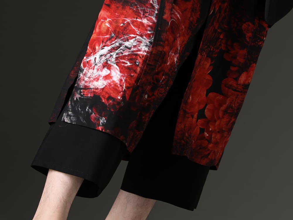 Ground Y 2023SS Highly designed piece with vivid flower graphics - GI-P13-216(Enka(Flower) 3Way Wrap Pants) - 3-006