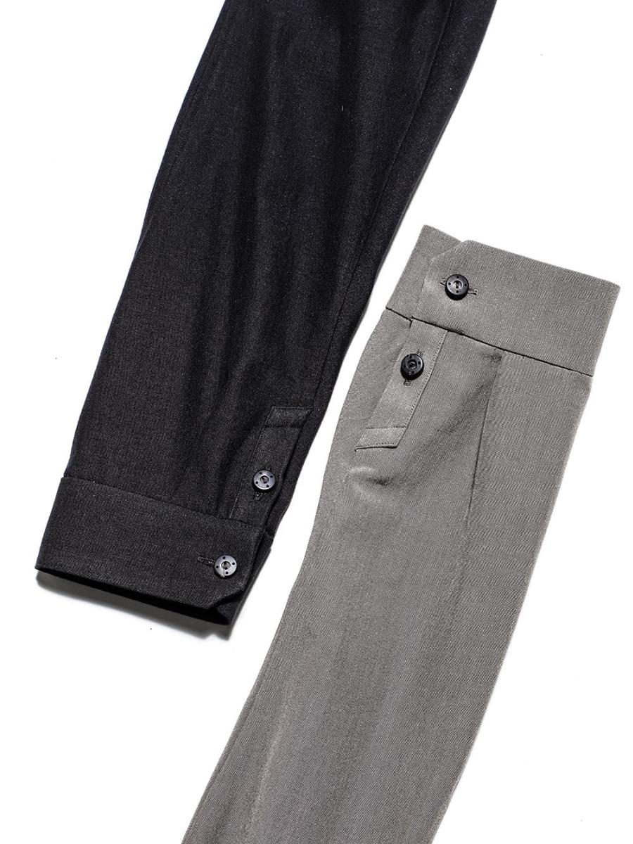 DEVOA 23SS styling Sophisticated design and detail - SHN-SVCR-Mud-Gray Shirt Cotton/silk/viscose mud gray SHN-SVCR-Black Shirt Cotton/silk/viscose Black 1-005