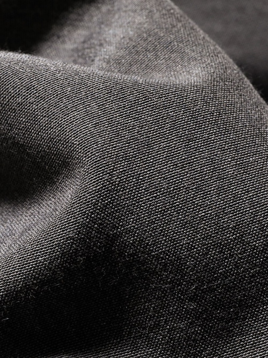 DEVOA 23SS Materials that are elegant yet easy to handle  - SHN-SVCR-Mud-Gray Shirt Cotton/silk/viscose mud gray 2-003