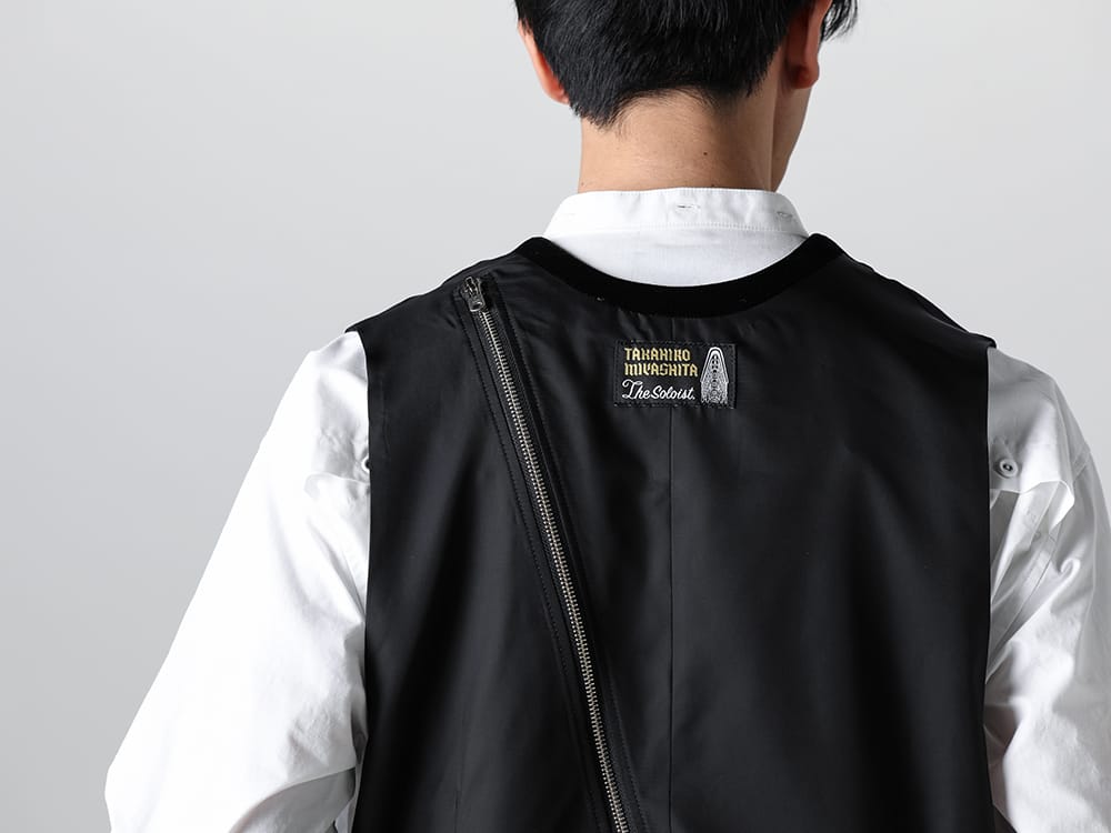 TAKAHIROMIYASHITATheSoloist - タカヒロミヤシタ ザソロイスト 2023SS 見出し2  - sj.0006bSS23 - ニューツーウェイジップリバースオッドベスト(ソリッド) - VI-3581-02 - デタッチャブル シャツ 2-010