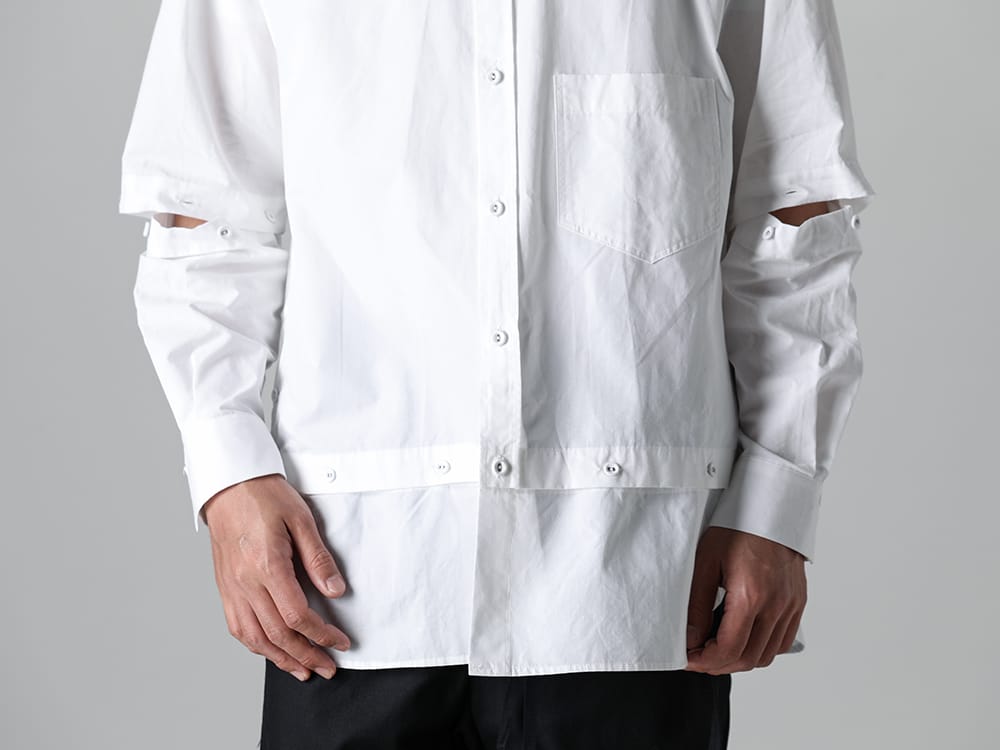 The Viridi-anne - ザ ヴィリジアン 2023SS 見出し3 - VI-3581-02 - デタッチャブル シャツ 3-003