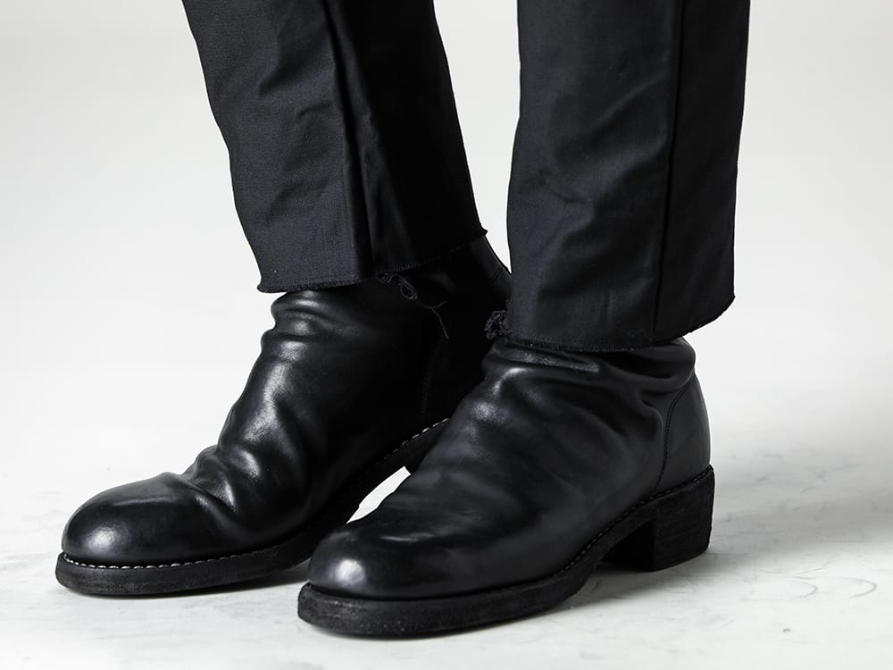 Guidi - グイディ 2023SS 見出し3 - N12 - ロー クロッチ パンツ -ライト- - 788Z_H - バックジップブーツ ダブルソール - ホース フルグレイン レザー 3-007