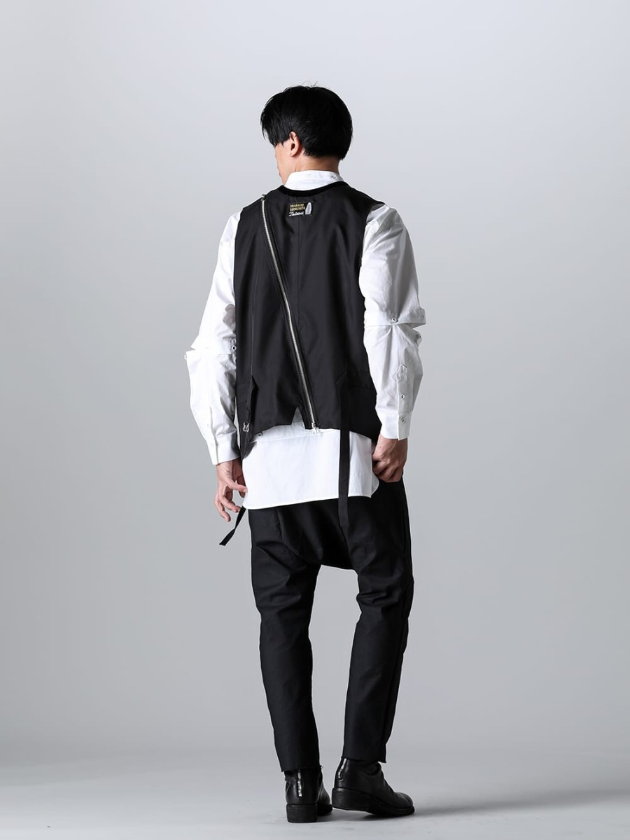 TAKAHIROMIYASHITATheSoloist - タカヒロミヤシタ ザソロイスト 2023SS 見出し4 - sj.0006bSS23 - ニューツーウェイジップリバースオッドベスト(ソリッド) - VI-3581-02 - デタッチャブル シャツ - N12 - ロー クロッチ パンツ -ライト- 788Z_H - バックジップブーツ ダブルソール - ホース フルグレイン レザー 4-002