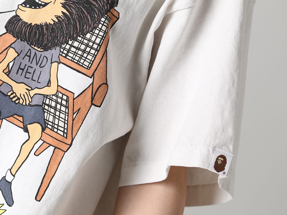 SAINT MICHAEL 2023SS - ©️SAINT M×××××× 2023春夏系列的第7弹单品发布了!现在店铺和网上销售同时开始! - SM-S23-0000-110(©SAINT M×××××× × A BATHING APE® HVN & HELL Short sleeve T-shirt) - 1-003