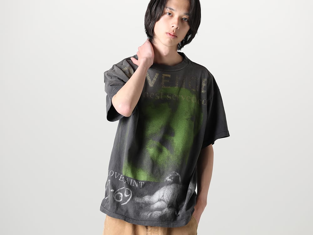 SAINT MICHAEL 2023SS - ©️SAINT M×××××× 2023春夏系列的第7弹单品发布了!现在店铺和网上销售同时开始! - SM-S23-0000-085(©SAINT M×××××× × BerBerJin REVENGE Short sleeve T-shirt) - 1-004