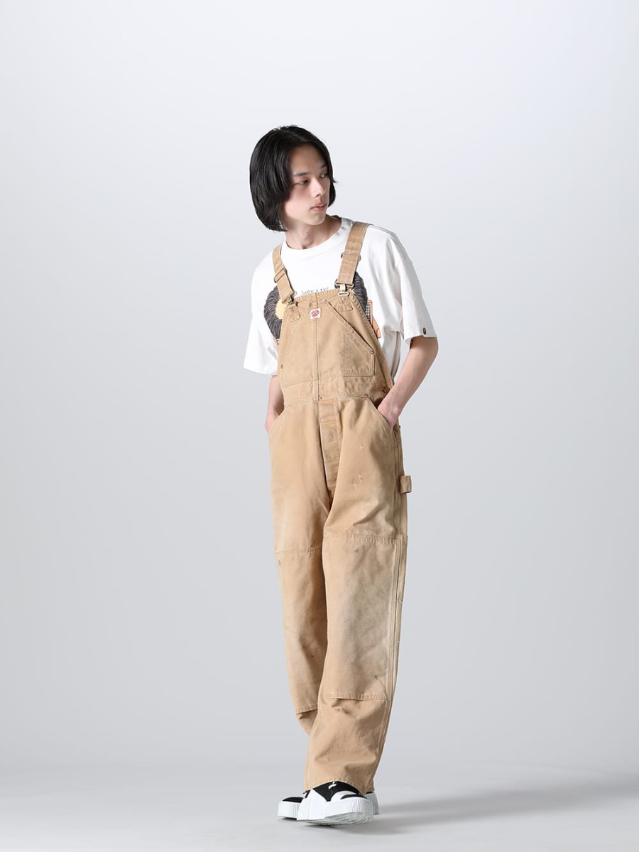 SAINT MICHAEL 2023SS - ©️SAINT M×××××× 2023春夏系列的第7弹单品发布了!现在店铺和网上销售同时开始! - SM-S23-0000-110(©SAINT M×××××× × A BATHING APE® HVN & HELL Short sleeve T-shirt) SM-S23-0000-062(DOUBLE KNEE Overall) - 1-015