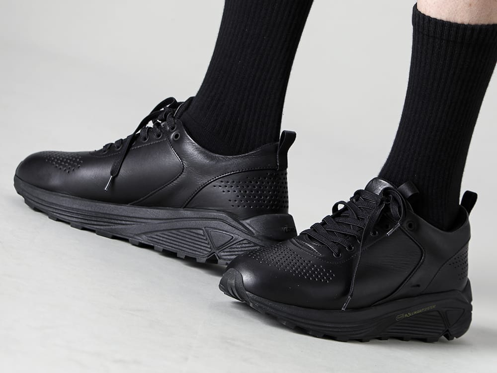 RIPVANWINKLE - リップヴァンウィンクル 2023SS ホワイトが爽やかなブッシュショーツとレングス長めのハイソックスの組み合わせ - RW-555 - タビ 2P ソックス - SCV186C016 Black - ナイト ラン ライト Black 3-005