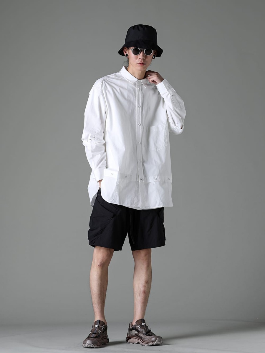 The Viridi-anne - ザ ヴィリディアン 2023SS 見出し4 - VI-3581-02 - デタッチャブル シャツ - SP29-M-Black - Nylon Stretch BDU Short Pant Black - BAMBA5-11XS-Dirty Gray - バンバ5 - 11XS - ダーティグレー - FC3-WS - Field Cover Hat - RG2001TVA-Gold-Silver-D.Gray - リガーズ コラボレーション サングラス 4-001