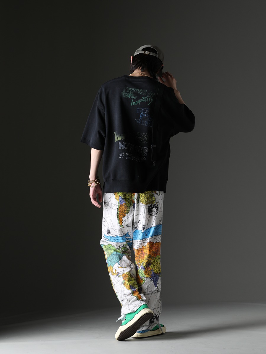 Maison MIHARAYASUHIRO / SAINT MICHAEL / NVCLEAR / TAKAHIROMIYASHITATheSoloist. - Casual outfit with highly designed graphics - A10TS681-Black(Suspender Tee) NV_002-Vintage-Green(NV LOGO FR ARMY COTTON CAP VINTAGE GREEN) sa.0038SS23-Gold(sa.ball chain necklace. -S- regular Gold) sa.0037SS23-Gold(bone shaped carabiner bracelet.-L- Gold) sa.0036SS23-Gold(bone shaped carabiner bracelet.-S- Gold) SM-S23-0000-083(©SAINT M×××××× × Dr. Woo WORLD MAP Pajama Pants) A09FW735-Green(BAKER Original sole canvas Low-Top sneakers Vintage like Sole Green) - 1-004