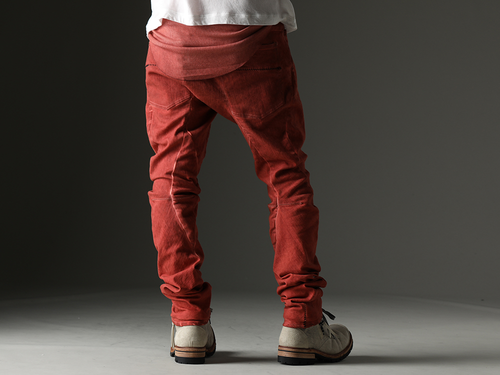 D.HYGEN - Unique Pattern Making Full of Brand Style  - ST107-0123S-Brick(Hyper Stretch Cotton Denim Overlock Twist Curve Slim Trousers Brick) ST109-0122S-Dusty-White(Horse Leathe Sneaker Derbyy Shoes Dusty White) - 3-003