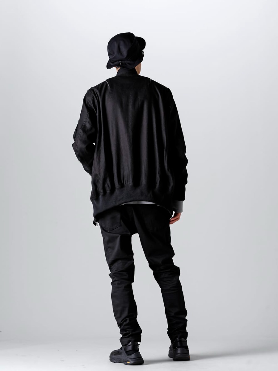 RIPVANWINKLE 2023SS Styling Propose Anatolia as styling point with basic items - RW-541 - MA-1 - RW-507 - Light Crash Jeans Solid Black - RW-556 - Field Hat - SCV879C001 - Fair Wind Light 1-003