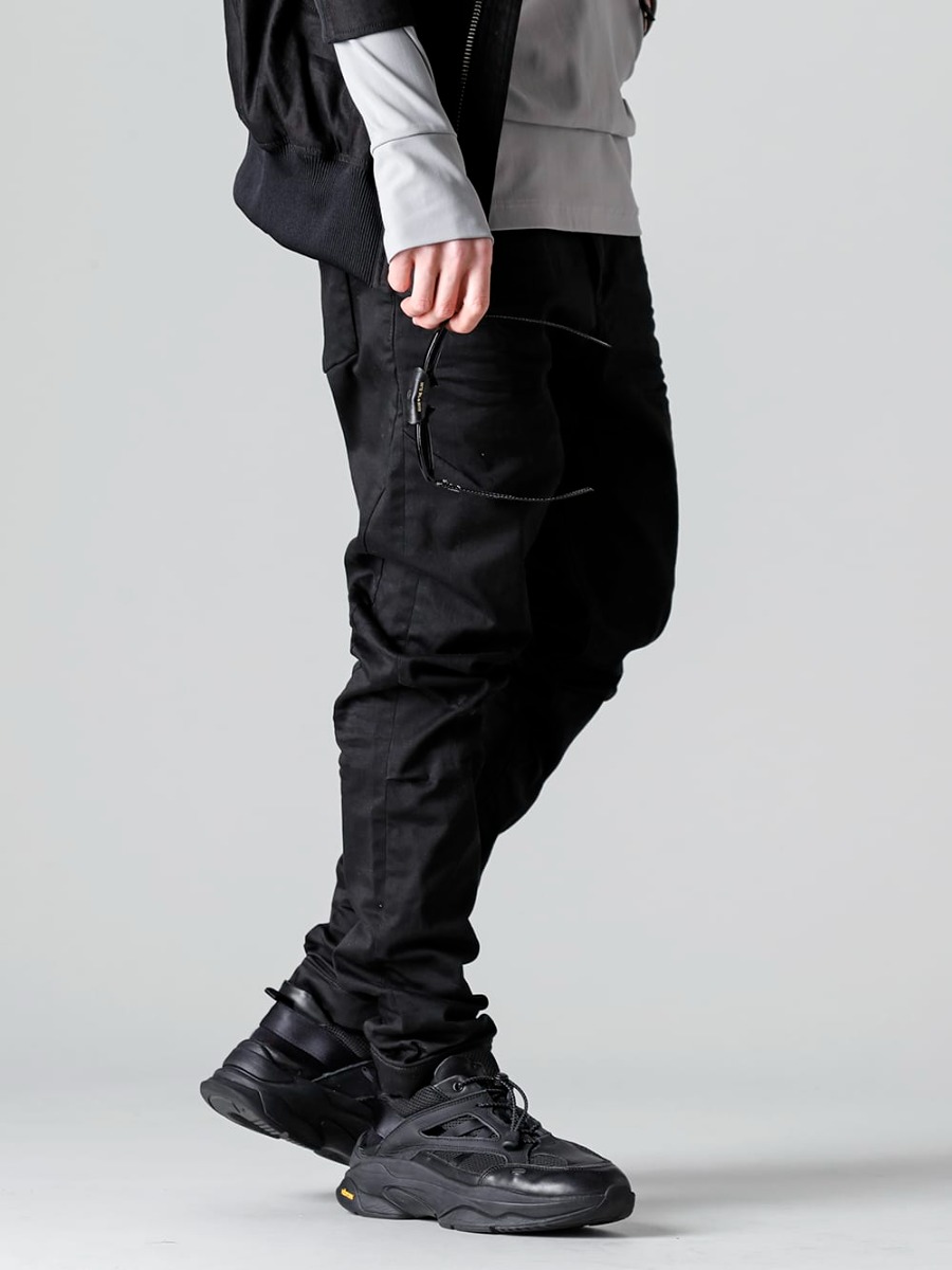 RIPVANWINKLE 2023SS Solid black light-crash jeans that are different from pure black - RW-507 - Light Crash Jeans Solid Black - SCV879C001 - Fair Wind Light 3-002