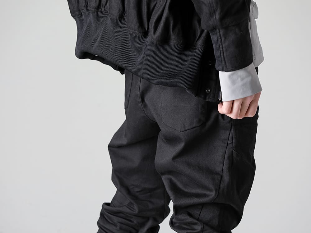 RIPVANWINKLE 2023SS Solid black light-crash jeans that are different from pure black - RW-507 - Light Crash Jeans Solid Black - SCV879C001 - Fair Wind Light 3-005