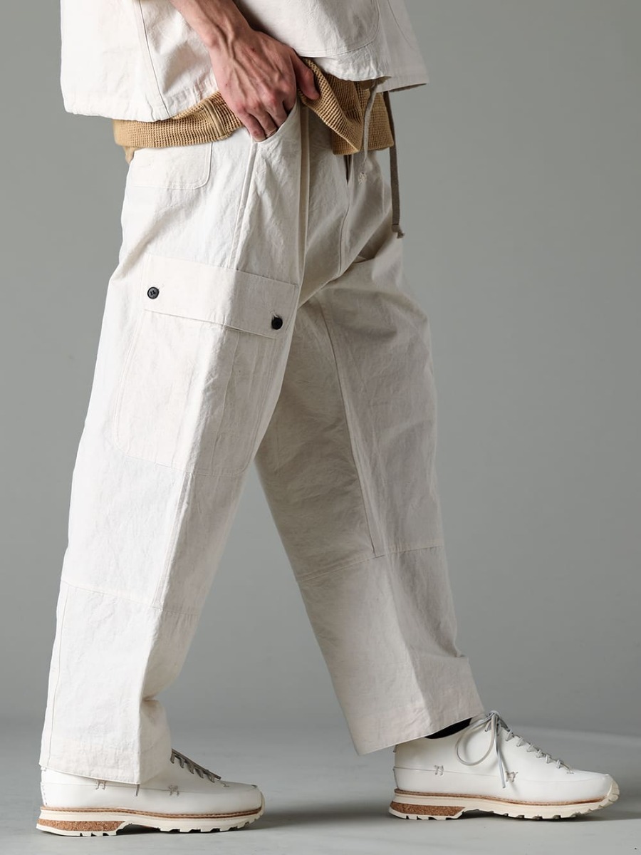 O PROJECT 23SS(Spring-Summer) Recommended sneakers of shoes manufacturer FEIT that boasts of immense name recognition in the home market NY - O15TR3-KINARI-Cargo trousers Kinari Fine Canvas - Lugged-Runner-FEIT Lugged Runner 3-002