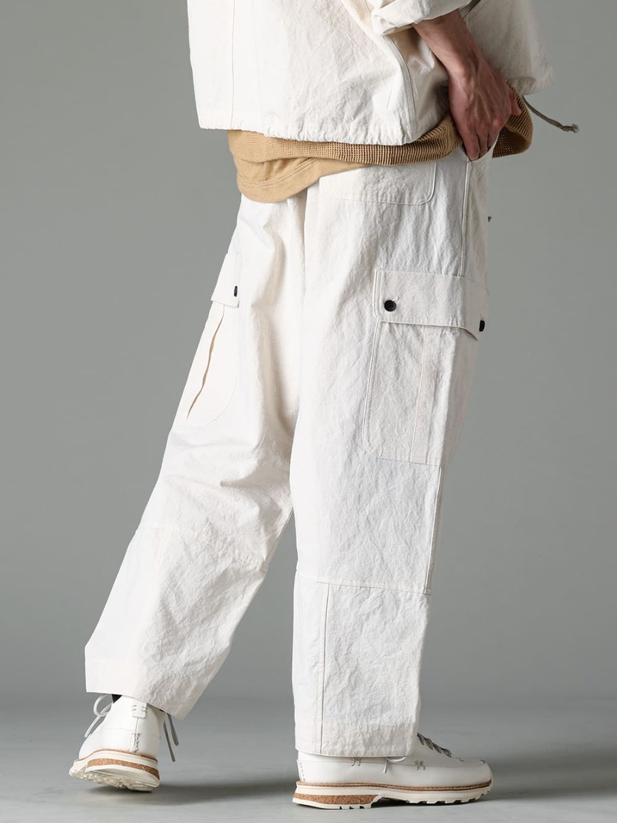 O PROJECT 23SS(Spring-Summer) Recommended sneakers of shoes manufacturer FEIT that boasts of immense name recognition in the home market NY - O15TR3-KINARI-Cargo trousers Kinari Fine Canvas - Lugged-Runner-FEIT Lugged Runner 3-003