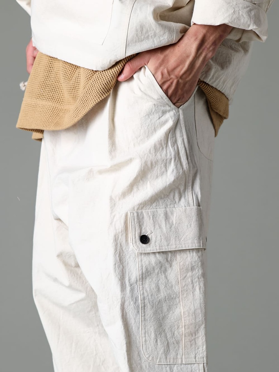 O PROJECT 23SS(Spring-Summer) Recommended sneakers of shoes manufacturer FEIT that boasts of immense name recognition in the home market NY - O15TR3-KINARI-Cargo trousers Kinari Fine Canvas - Lugged-Runner-FEIT Lugged Runner 3-004