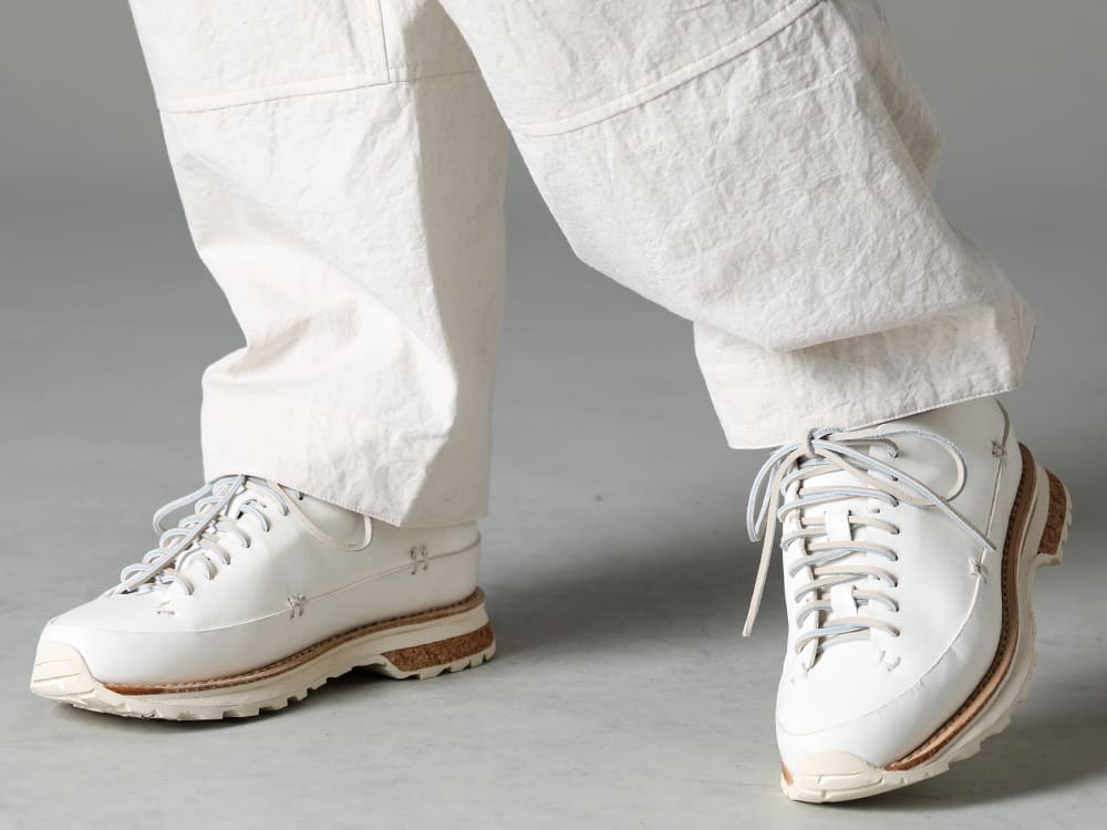 O PROJECT 23SS(Spring-Summer) Recommended sneakers of shoes manufacturer FEIT that boasts of immense name recognition in the home market NY - O15TR3-KINARI-Cargo trousers Kinari Fine Canvas - Lugged-Runner-FEIT Lugged Runner 3-005