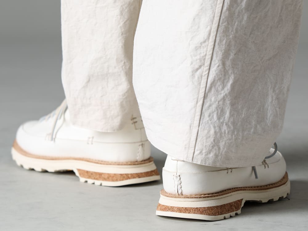 O PROJECT 23SS(Spring-Summer) Recommended sneakers of shoes manufacturer FEIT that boasts of immense name recognition in the home market NY - O15TR3-KINARI-Cargo trousers Kinari Fine Canvas - Lugged-Runner-FEIT Lugged Runner 3-006