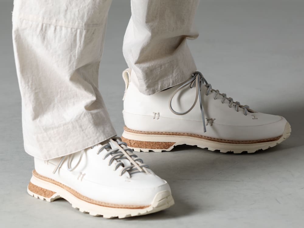 O PROJECT 23SS(Spring-Summer) Recommended sneakers of shoes manufacturer FEIT that boasts of immense name recognition in the home market NY - O15TR3-KINARI-Cargo trousers Kinari Fine Canvas - Lugged-Runner-FEIT Lugged Runner 3-007