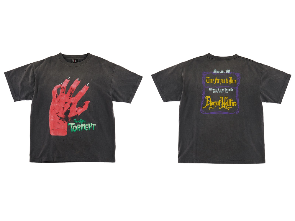 セントマイケル 2023SS - ©SAINT M××××××(セントマイケル) 2023春夏コレクションより第9弾目のアイテムがリリース！5/20(土)午前10時より店頭、通販共に同時販売開始！ - SM-S23-0000-003(DEVIL HND ショートスリーブTシャツ) - 1-009