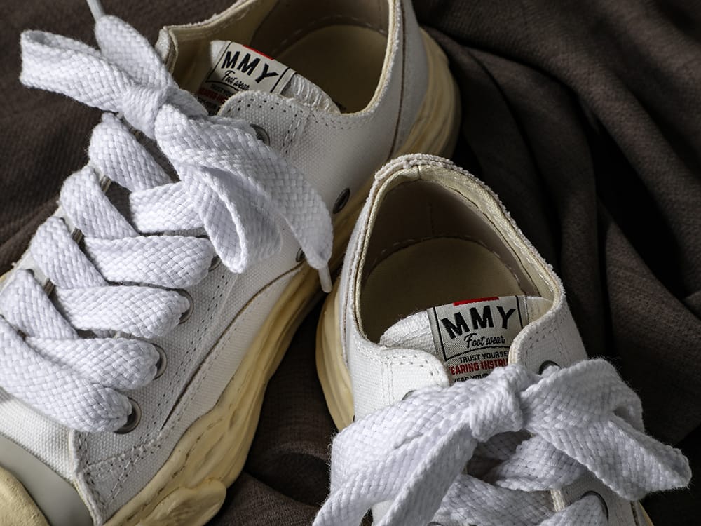 Maison MIHARAYASUHIRO - メゾン ミハラヤスヒロ 2023SS A09FW734 - ハンク- オリジナルソール スニーカー ローカット キャンバス ヴィンテージ ライク ソール 8-002