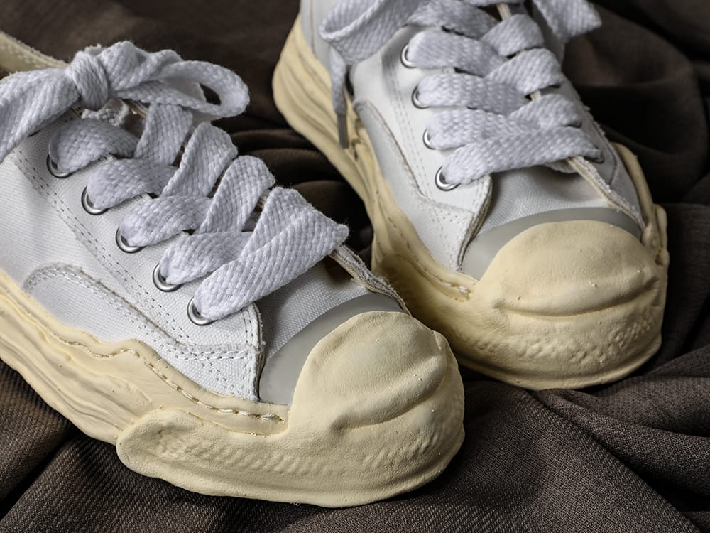 Maison MIHARAYASUHIRO - メゾン ミハラヤスヒロ 2023SS A09FW734 - ハンク- オリジナルソール スニーカー ローカット キャンバス ヴィンテージ ライク ソール 8-003
