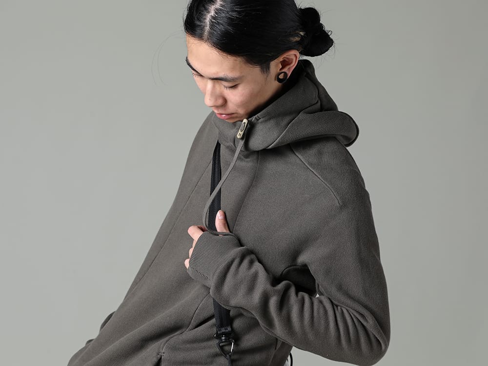 BORIS BIDJAN SABERI - ボリス ビジャン サベリ 2023SS グリーンカーキとパッカブルトートのホワイトが良いコントラスト  - HOODY2-FTT00008 - フーディー2 FTT00008 2-003