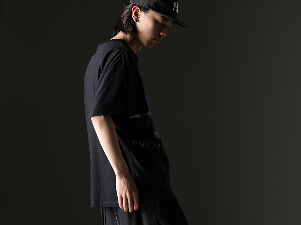 ink / NVCLEAR - Reconstructed band T-shirt of the vintage - ink23-07-L-2(Crack S/S T-shirt - L2) NV_002-Black-Dye(NV LOGO FR ARMY COTTON CAP BLACK DYE) - 2-008